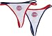 Detroit Pistons Women's Sporty Stripe Thong 2-Pack