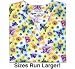 Rainbow Butterfly Print Scrub Top