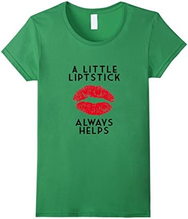 Women's T-Shirt Lipstick Small Grass