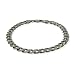 Italian Curb Chain Mens Sterling Silver Bracelet