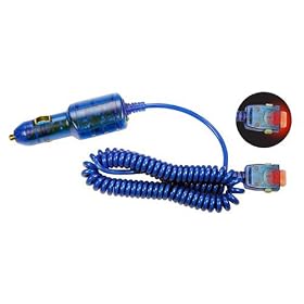 Power Glow Blue Car Charger for Samsung A310, X426, 427, A530, A650, P710, A770