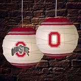 Ohio State Buckeyes 18 Inch Rice Paper Lamp NCAA College Athletics Fan Shop Sports Team Merchandise