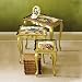 Set Of 3 Gold Leaf Painted Tables