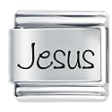 Name Jesus Gift Laser Italian Charm