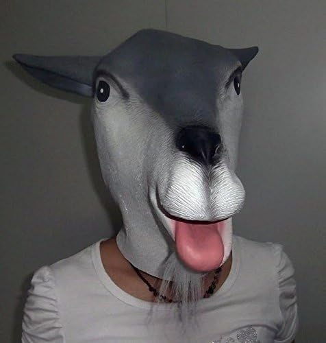 Latex Goat Mask Deluxe For Hollween By Crazy Halloween Mask