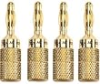 Acoustic Research PR407 Banana Plugs, Compression type, 2 pair