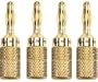 Acoustic Research PR407 Banana Plugs, Compression type, 2 pair