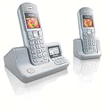 Philips DECT6272 Digital Cordless Telephone With Answering Machine Twin Pack