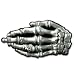 Skeleton Hand High Quality Pewter Belt Buckle