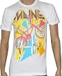 THE MAINE - BMX Silver Foil - White T-shirt