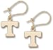 Tennessee 10KT Power T Dangle Earrings