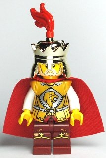 LEGO King (Lion Army) - LEGO Kingdoms Castle Minifigure with Metallic Gold Great Sword