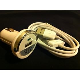3.5mm JACK Car AUX Audio/Charger/sync Connector for iPod, iPhone 2G/3G/3GS/4G w/ Universal USB Mini Car Charger Adapter