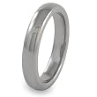 Domed High - Polished Tungsten Carbide Band (4.0mm) - Sizes 5 - 13