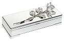 Godinger Silver-Plated Jewelry Box with Rose