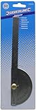 150mm Silverline Stainless Steel Protractor With Depth Gauge Scale