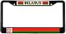Belarus Belarusian Flag Black License Plate Frame Metal Holder