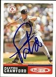 Paxton Crawford Autographed/Hand Signed Baseball Card (Boston Red Sox) 2002 Topps Total #736