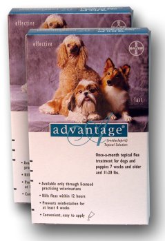Advantage for Dogs and Puppies 7weeks and older and 11-20 lbs. (12 months supply)