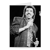 American singer Lionel Richie in concert... - Greeting Card (Pack of 2) - 7x5 inch - Art247 - Standard Size - Pack Of 2