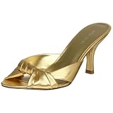  : Nine West Women's Roussy Slide,Gold,6.5 M US