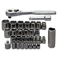 Craftsman 9-34740 32 Piece 1/4-3/8 Drive Standard/Metric Socket Wrench Set