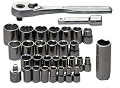 Craftsman 9-34740 32 Piece 1/4-3/8 Drive Standard/Metric Socket Wrench Set