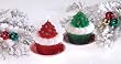 Pack of 6 Holiday Treats Christmas Tree Cupcake Candles - Vanilla Scent