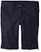 French Toast Little Girls' Twill Bermuda Short, Navy, 5