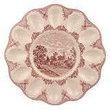 Johnson Brothers Old Britain Castles Pink 12-Inch Deviled Egg Plate