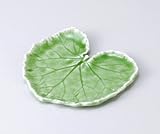 ヒスイふきの葉皿　5個組 【美濃焼　和皿】