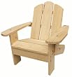 ODM Products Ltd. MM20101 Lohasrus Kids Adirondack Chair in Natural- MM20101