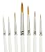 Royal Gold Short Handle Paint Brush Set, Detail, 7-Piece