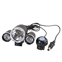 Lerway 3x CREE XML XM-L T6 LED 3800Lum Bicycle Light HeadLamp SET
