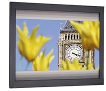 Da-Lite Multiple Aspect Ratio Video - HDTV Format 84" Diagonal Fixed Frame Vertical Masking System with Pro-Trim