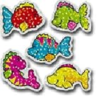 DAZZLE STICKERS FISH 75-PK ACID AND LIGNIN FREE by Carson Dellosa