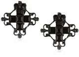 Antiquities Couture Goth Costume Clip On Cross Earrings