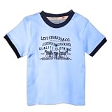 Levi's Ringer Tee with Contrast, Sky Blue, 12 Months