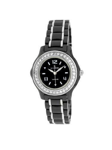 Le Chateau Women's 5867lss_blk Persida LC Black Ceramic Watch