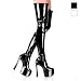 CANDY-3000 Patent Platform Thigh-Hi Boots w/6.5