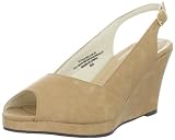 Annie Shoes Women's Zabrina Slingback Pump,Sand Nubuck,8 C US