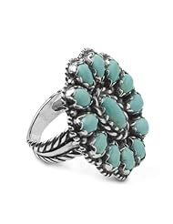 Southwest Spirit Kingman Turquoise Sunburst Ring