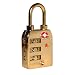 High Security TSA Combination Lock With SEARCHCHECK Opened Indicator (Gold)