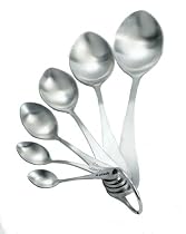 Nigella Lawson Living Kitchen Measuring Spoons Brushed Set/6