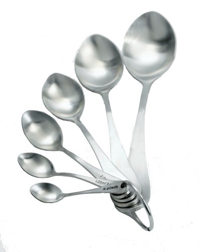 Nigella Lawson Living Kitchen Measuring Spoons Brushed Set/6