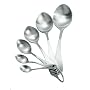 Nigella Lawson Living Kitchen Measuring Spoons Brushed Set/6