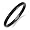 Tungsten Carbide Men's Ladies Unisex Ring Wedding Band 2MM Dome Shiny Black Enamel Plated Comfort Fit (Available in Sizes 5 to 11) size 5