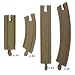 100 Piece Bulk Wooden Train Track Compatible with Thomas & Friends Wooden Railway System