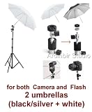Photo Studio Portable Hot Shoe Speed Light Flash Umbrella Stand Kit for Canon 430EX II, 580EX II, 550EX; NIKON SB-600, SB-800, SB-900, SB-26, SB-27, SB-28, SB-80DX, SB-50DX; NISSIN DI622,DI866,DI466; VIVITAR 285HV, DF383 Speedlight Flash