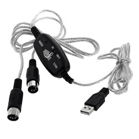 New USB to Midi Cable Keyboard to PC Laptop Adaptor - XP Vista Mac Plug and Play, Promotion Price